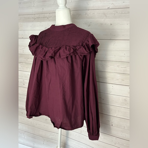 3 for $10 Purple Ruffle Top - Picture 2 of 7